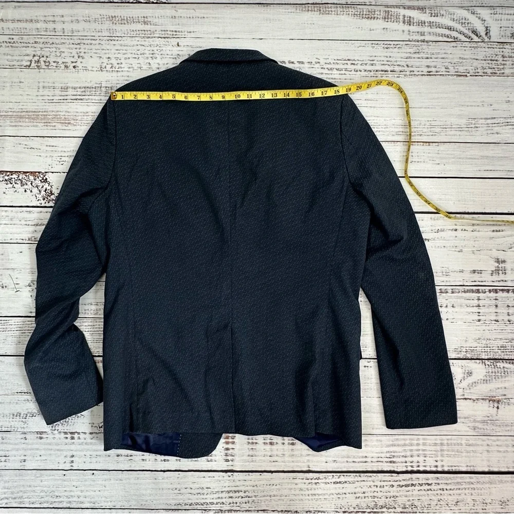 Scotch & Soda Men’s Size XL / 52 ( US 42 ) Navy Blue Print Blazer
